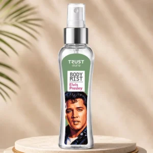 بادی میست مردانه TRUST aura مدل Elvis Presley رایحه مشک، دریایی و مرکباتی