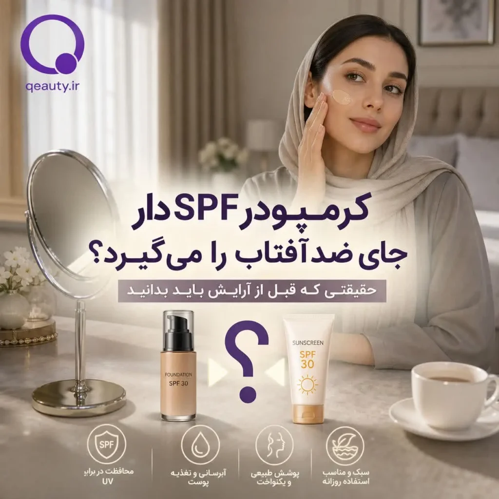 کرمپودر SPFدار جای ضدآفتاب را می‌گیرد؟ پاسخ علمی به یک باور رایج